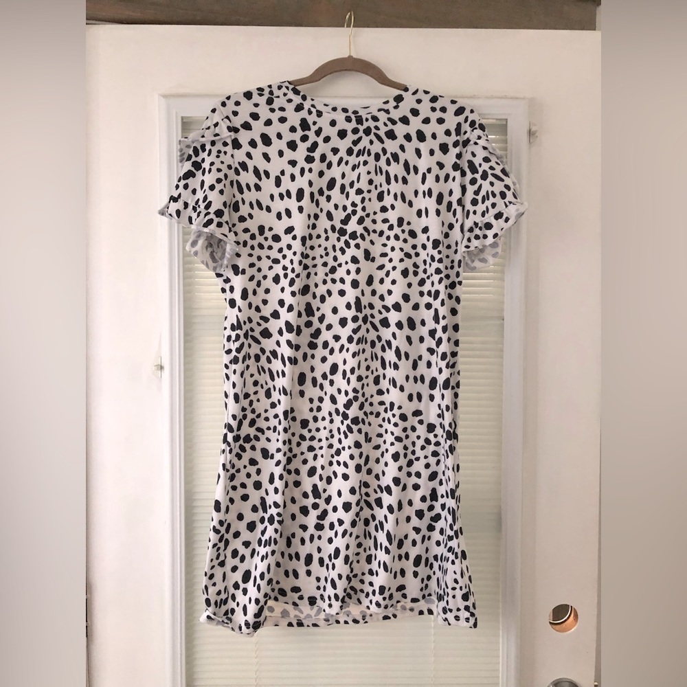 Soft Black spot dress